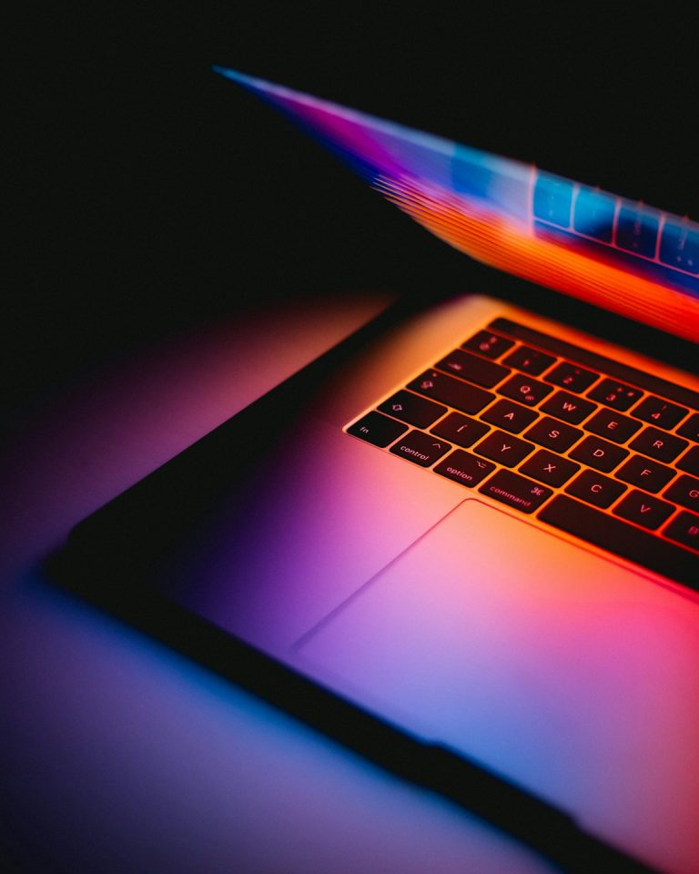 Backlit laptop keyboard