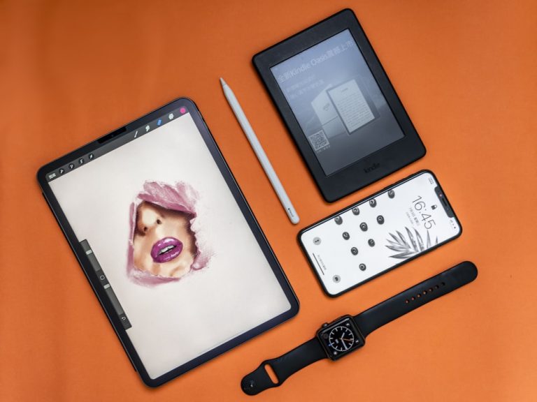 Tablet, phone, e-reader, and smartwatch