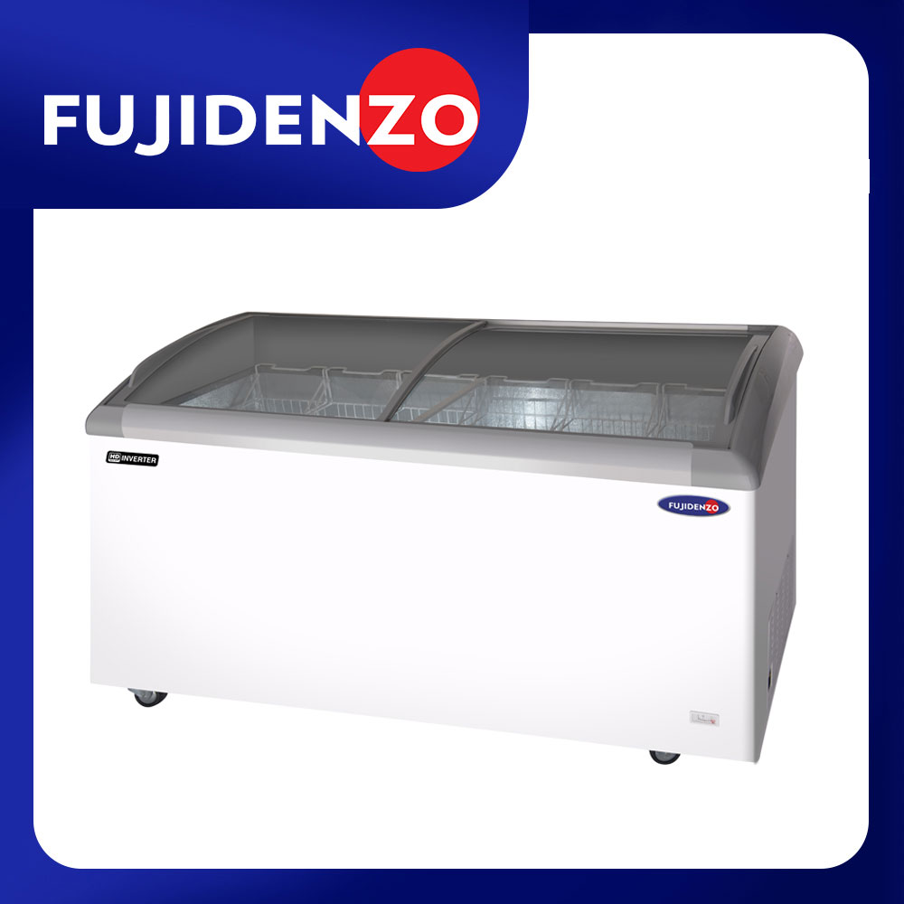 Fujidenzo IFSP-18GDF3 Top Glass Curve Chest Freezer